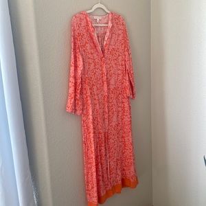 Oscar de la Renta Pink Label Floral Kaftan
